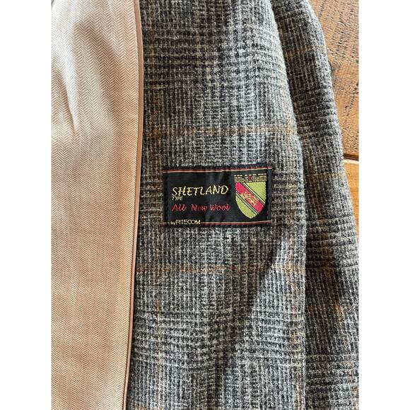 Zara Gray Plaid Blazer - Picture 8 of 10